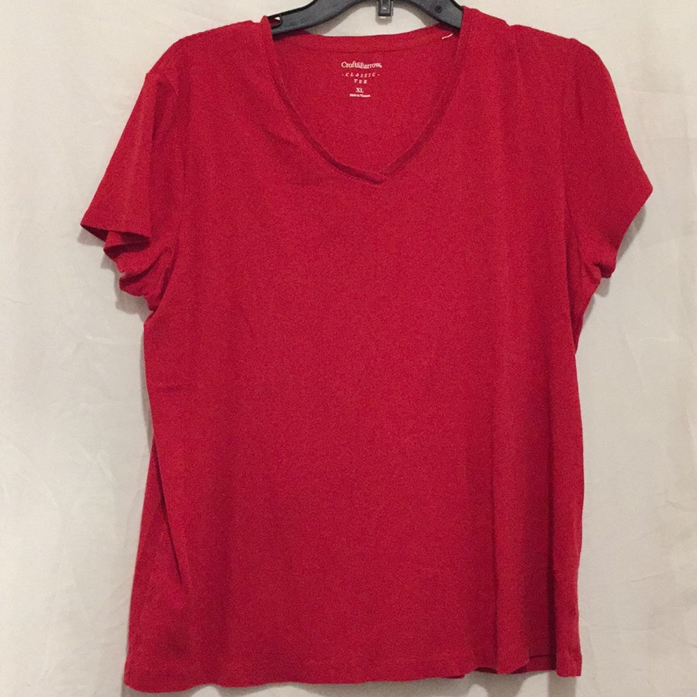 Croft & Borrow Red short sleeve Tee shirt XL